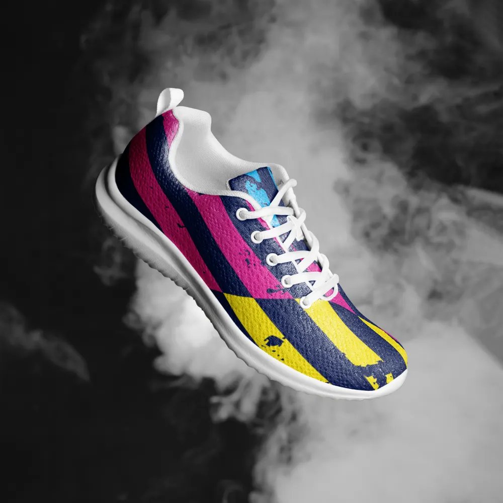 Grunge Stripes Men's Athletic Shoes product image (10)