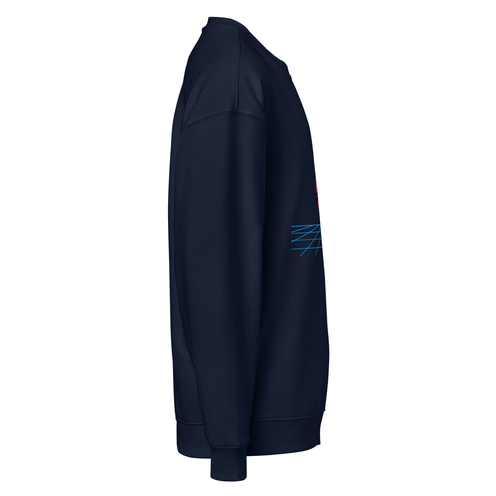 Neon Sunset Organic Oversized Sweatshirt product image (4)