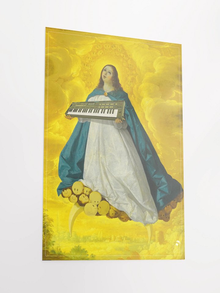 Immaculate conCZeption, Casio cz-101 classic synth Tribute, Techno EDM Matte Paper Poster product image (1)