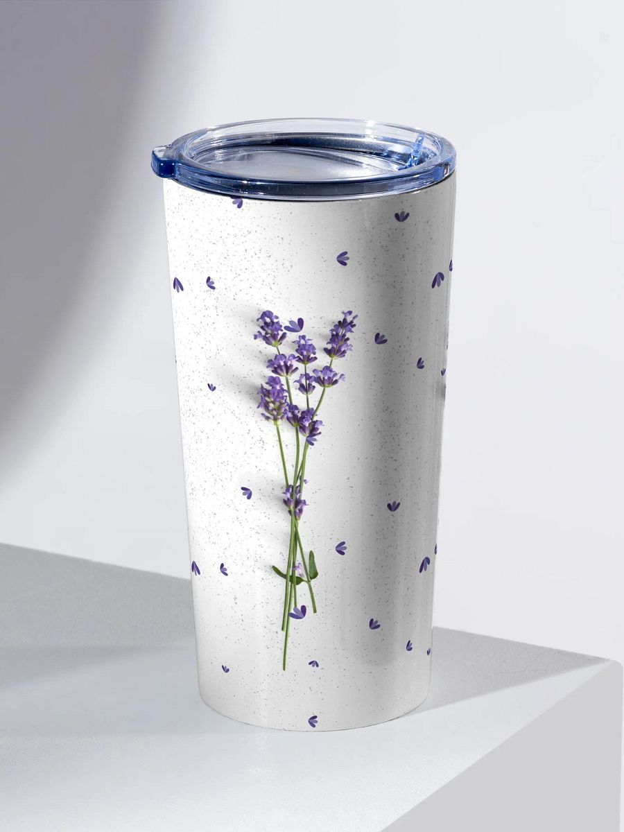 lavender Stainless Steel Tumbler gift for gardeners friends flower lovers product image (2)