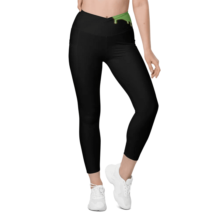 Sun-Protected Crossover Leggings with Pockets product image (1)