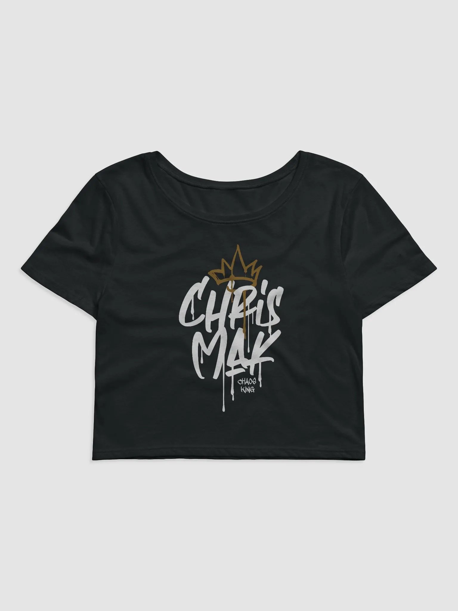 Chaos King Crop top in Black product image (1)