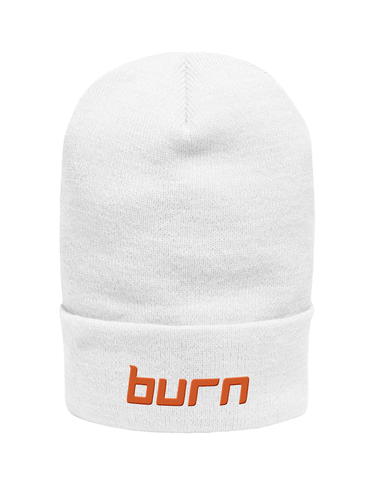 "Burn Music" Text Cuffed Beanie product image (1)