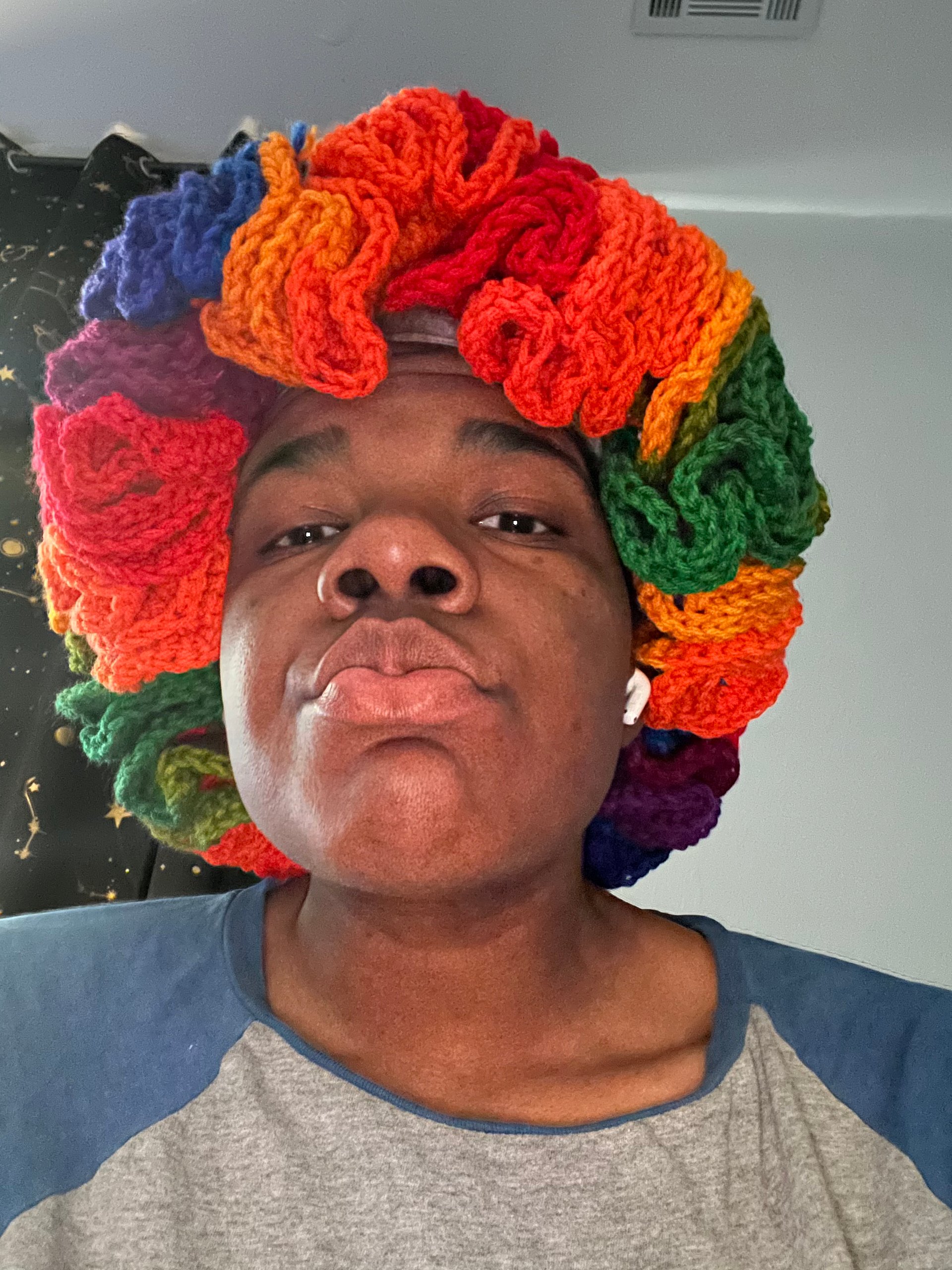 Rainbrow Bright Ruffle Hat product image (3)