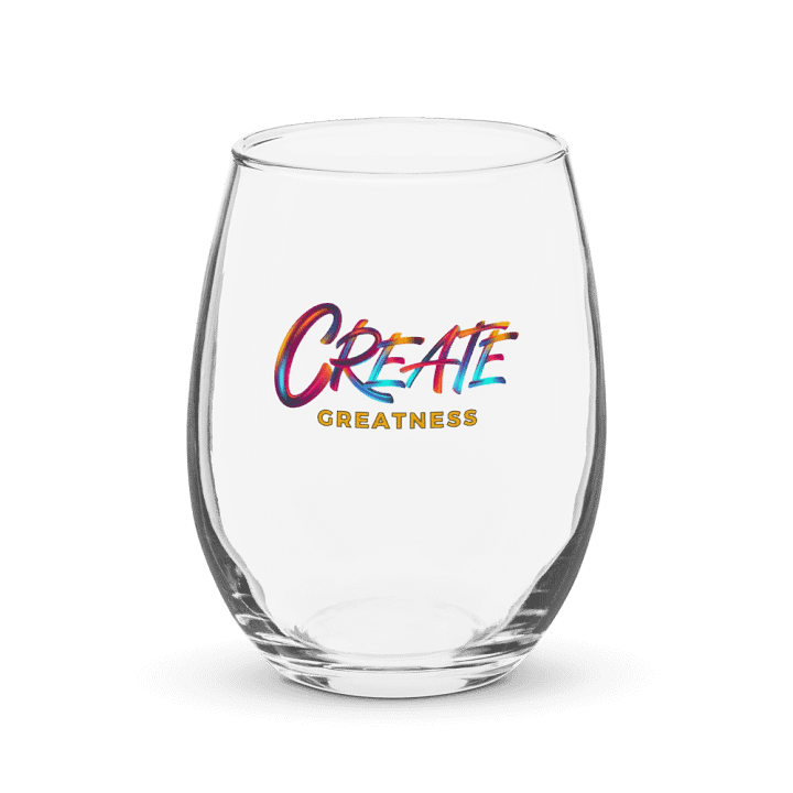 Create Greatness Print Reverie Stemless Wine Glass product image (1)