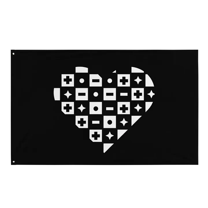 Kids Of Konnektikut Checkered Heart Flag product image (1)