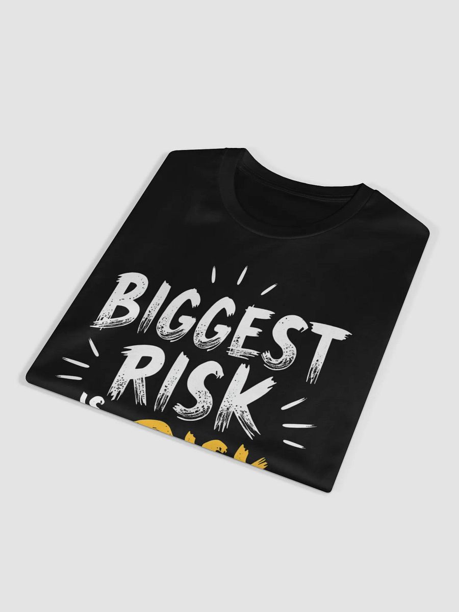 Biggest Risk Is No Risk – Inspirational Mark Zuckerberg Quote T-Shirt | Empower Your Journey, Embrace Boldness & Transform Your Life! product image (4)