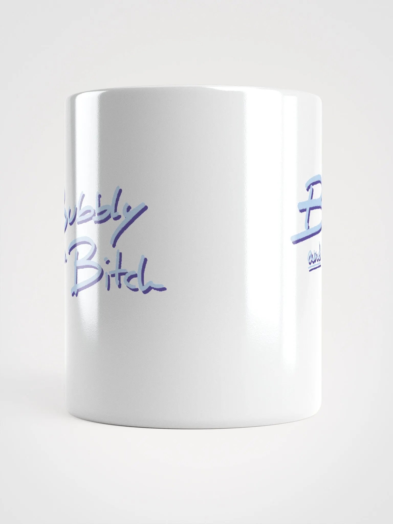 Bubbly and a B*tch (blue and purple shadow design) mug product image (9)