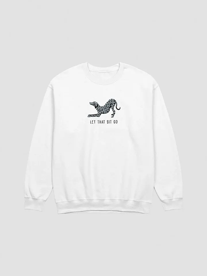 Let That Sit Go Sweatshirt (Embroidered) of a Plott Hound(Blue Brindle) product image (16)