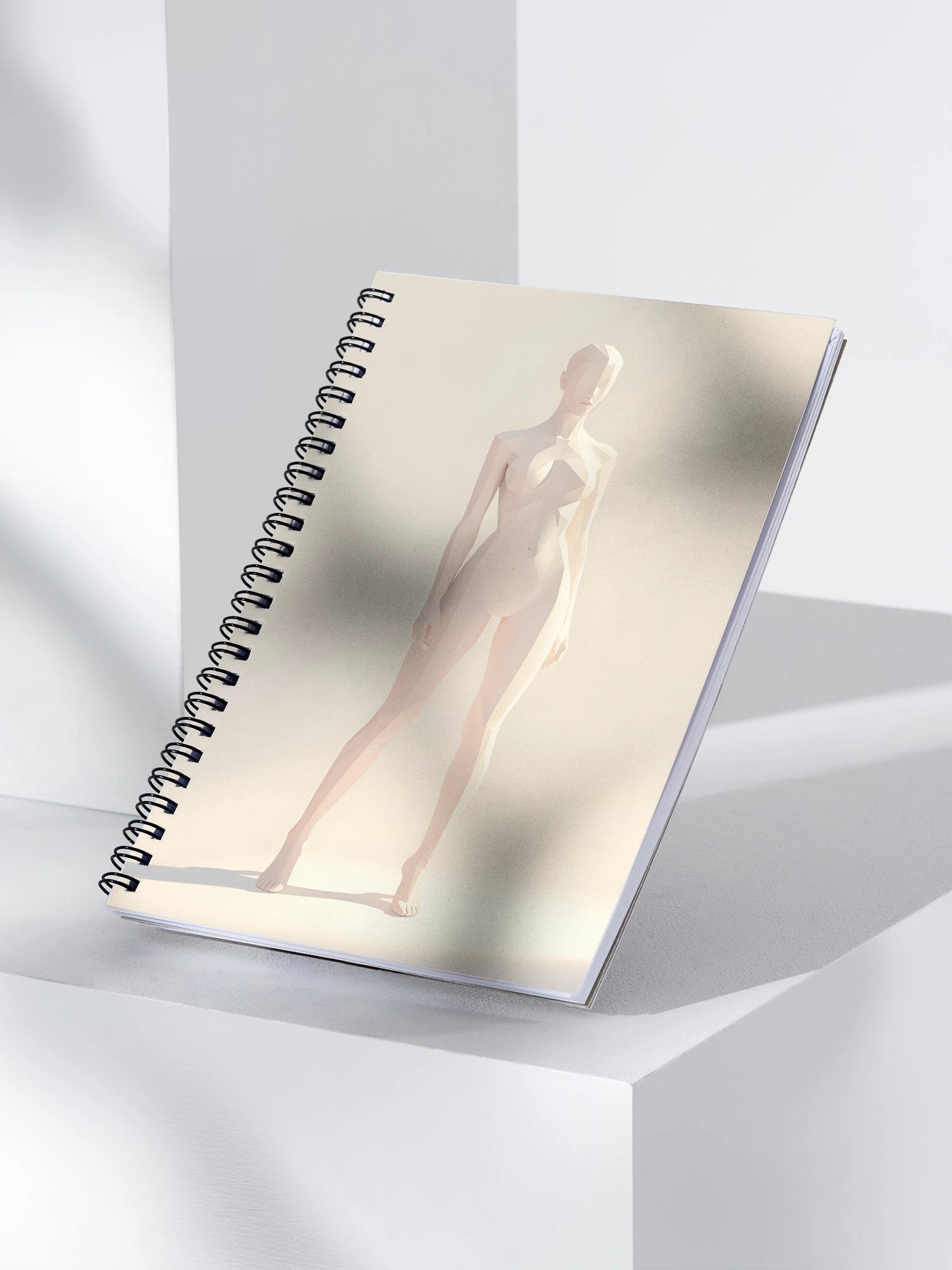 Minimalist Low Poly Mannequin Figure Notebook product image (3)