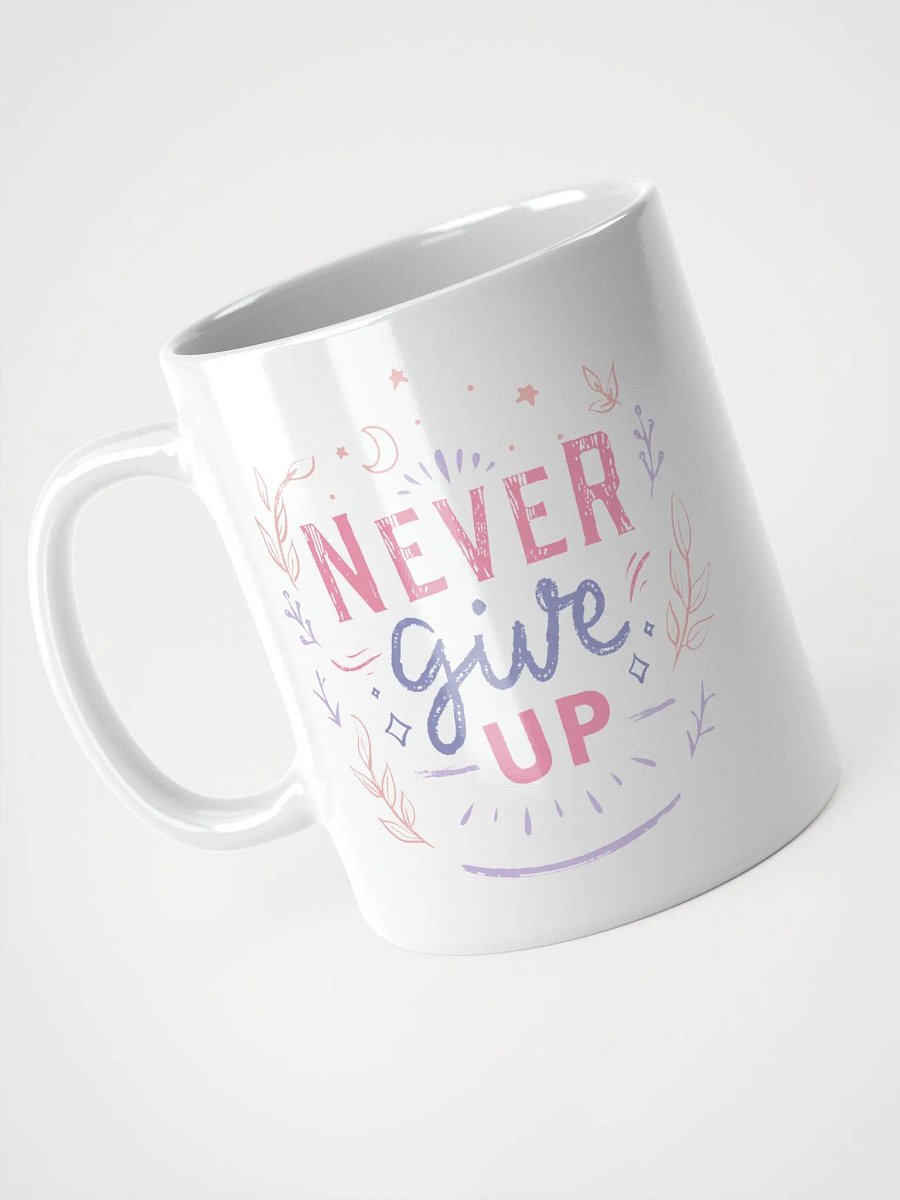 Never Give Up Floral Mug product image (3)