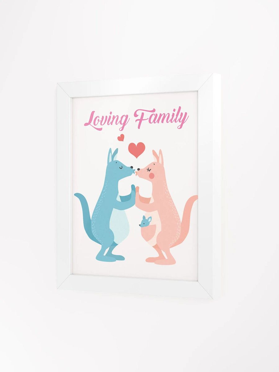 Loving Family Kangaroo Framed Poster product image (58)