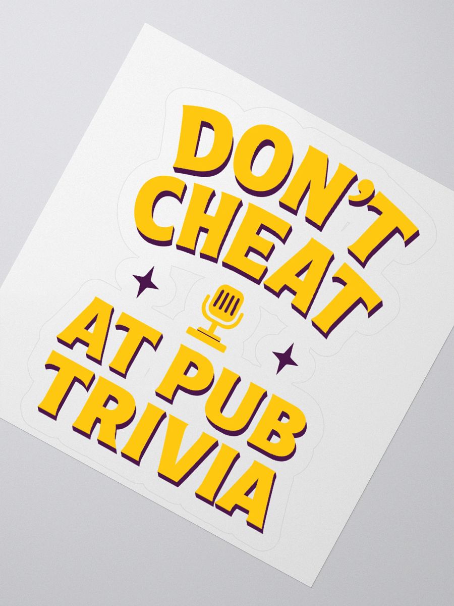 Don't Cheat Stickers product image (4)