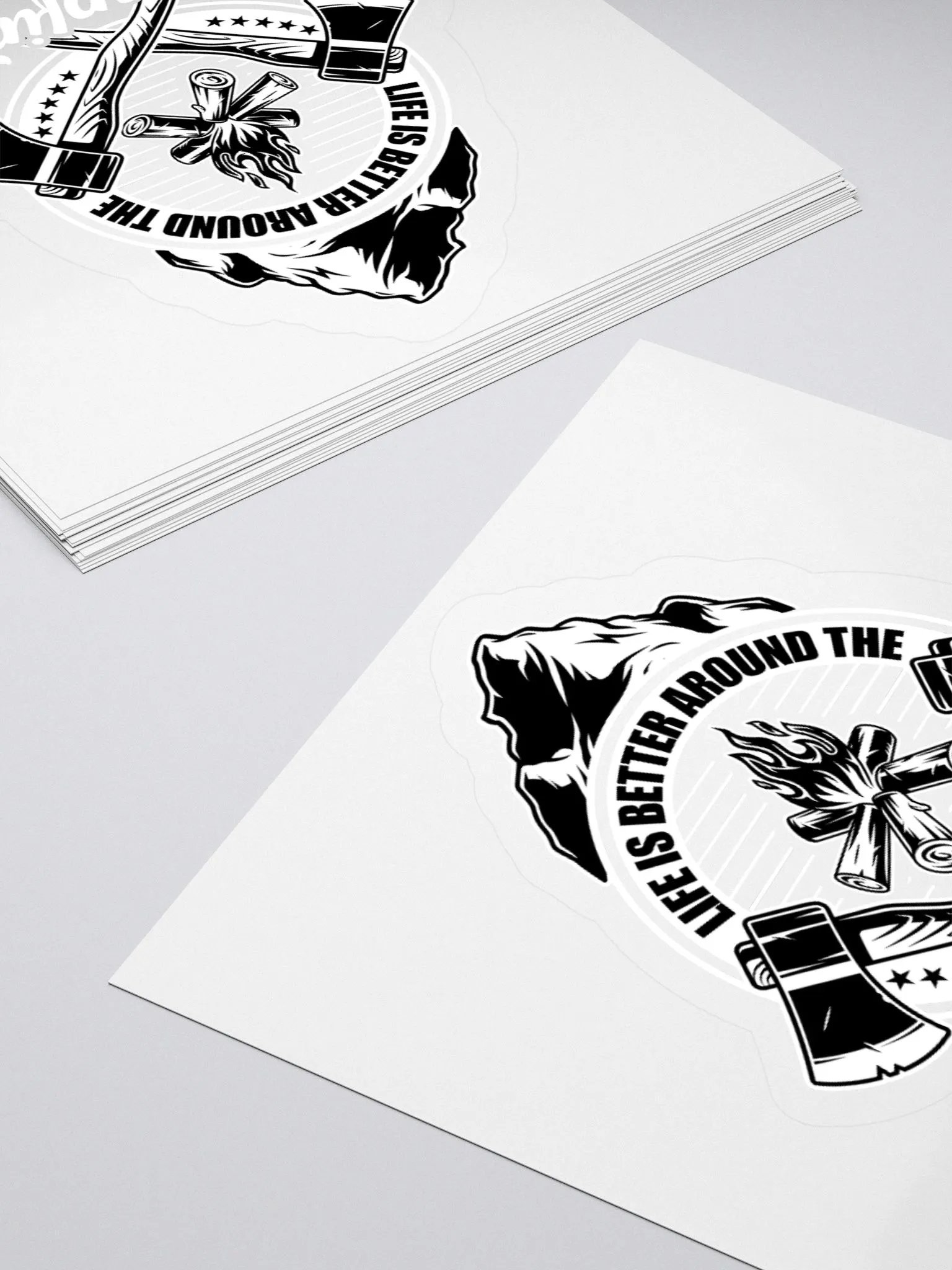 Mountain Campfire Kiss-Cut Stickers product image (13)