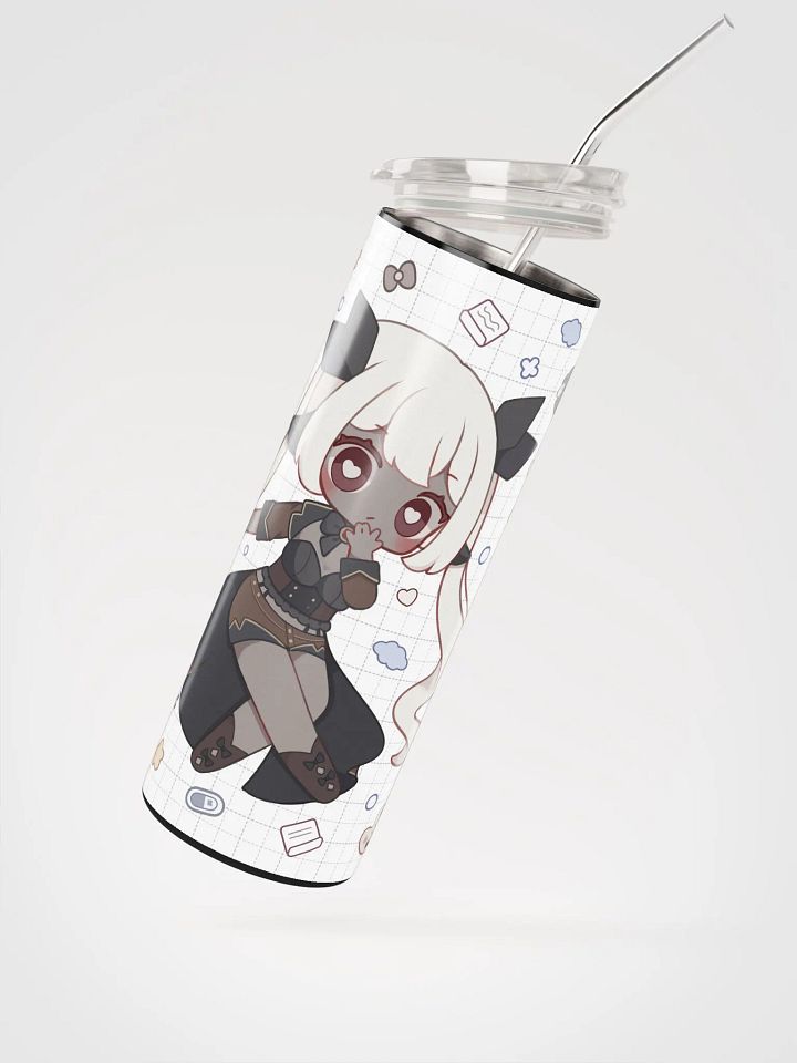 Lila Chibi Doodle Tumbler + Straw product image (2)
