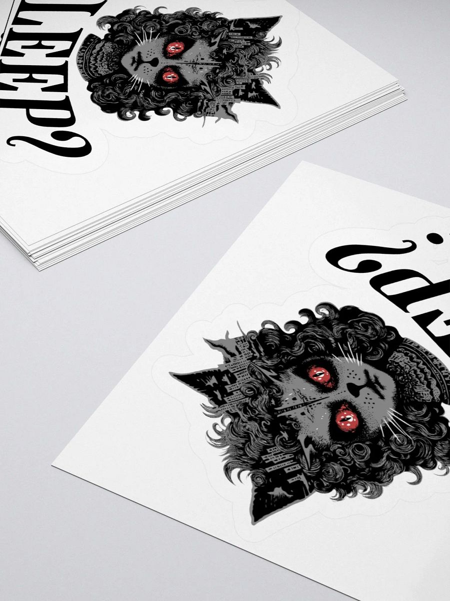 Sleepless Hustle: Kiss Cut Sticker for Side-Gig Warriors product image (11)