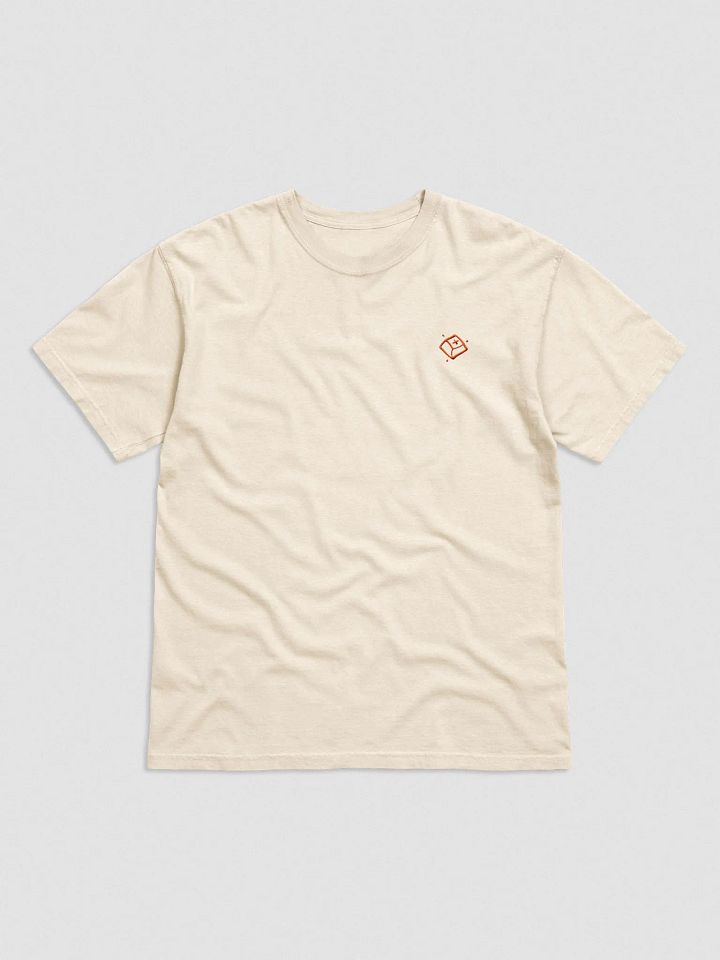 Stone and Orange Embroidered Tee product image (1)
