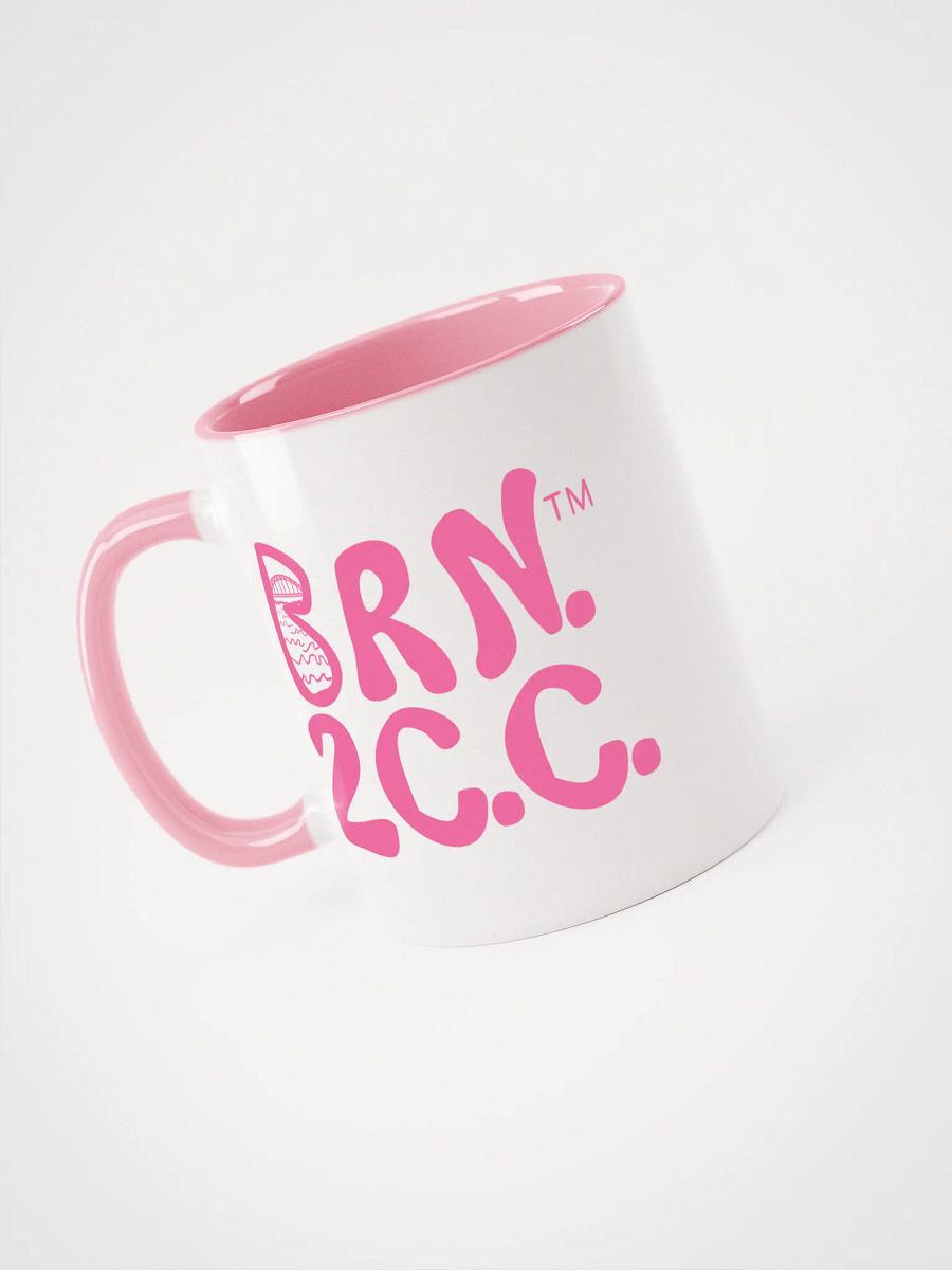 Light Pink Logo | BRN.2C.C.™ | Ceramic Mug | Coastal Coffee Vibes in 11oz & 15oz product image (3)
