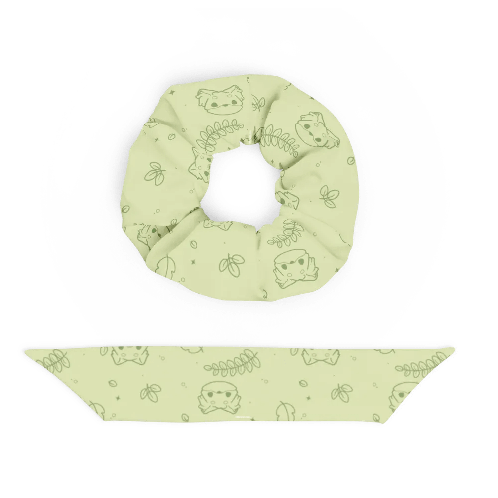 Green recycled scrunchie | Woodland frens product image (5)