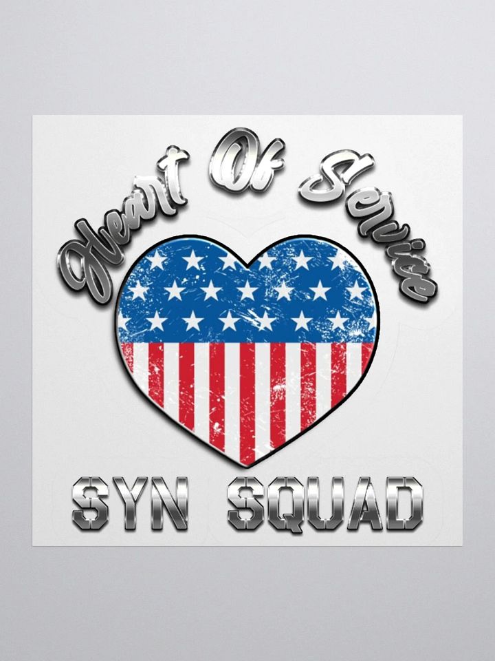 Heart of Service Flag - Stickers product image (3)