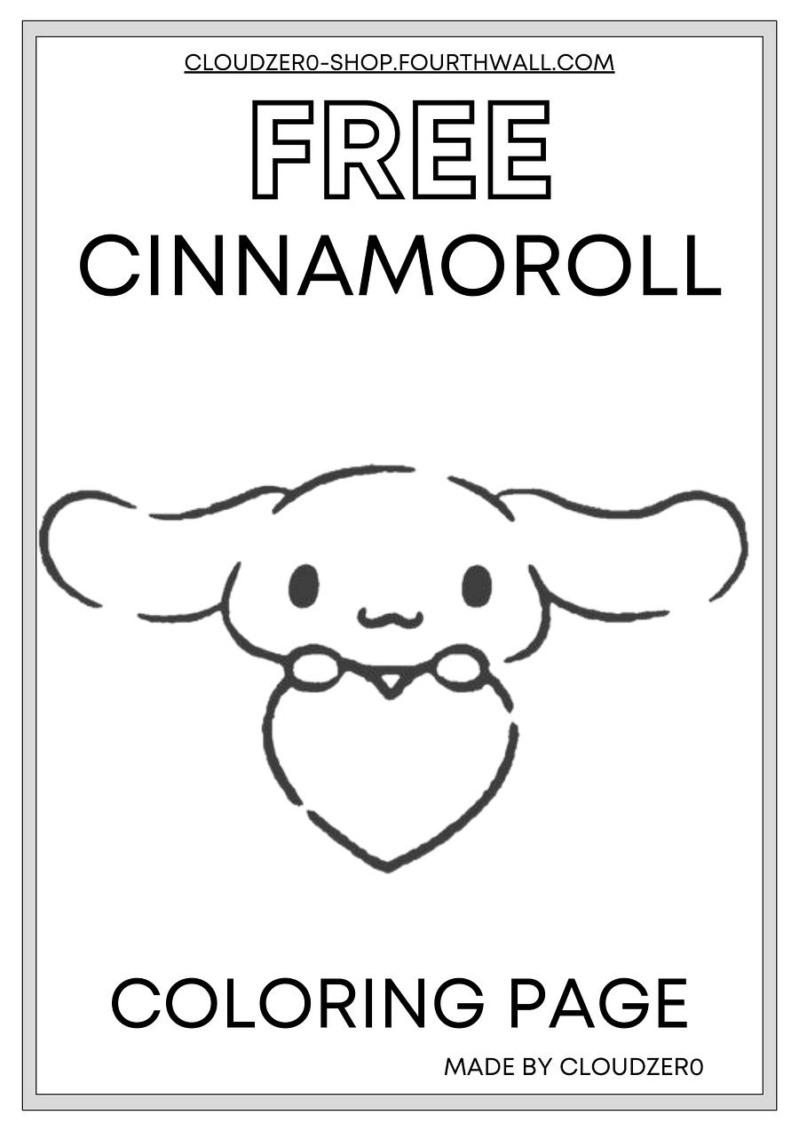 Free Cinnamoroll coloring page product image (1)