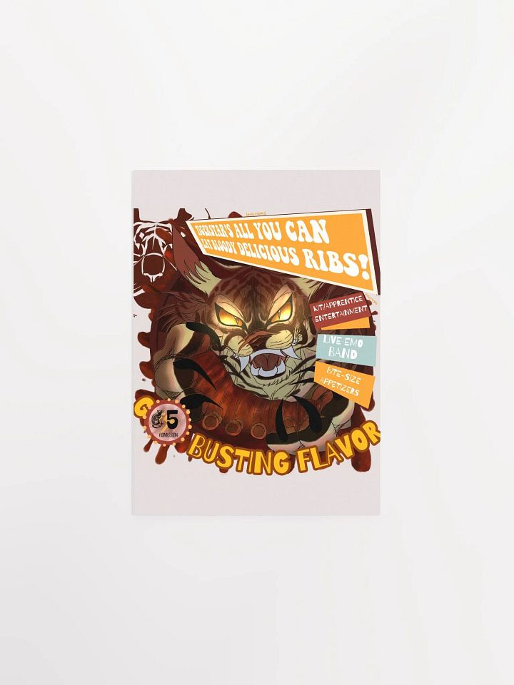 Tiger's Bloody Delicious Ribs! || Poster product image (1)