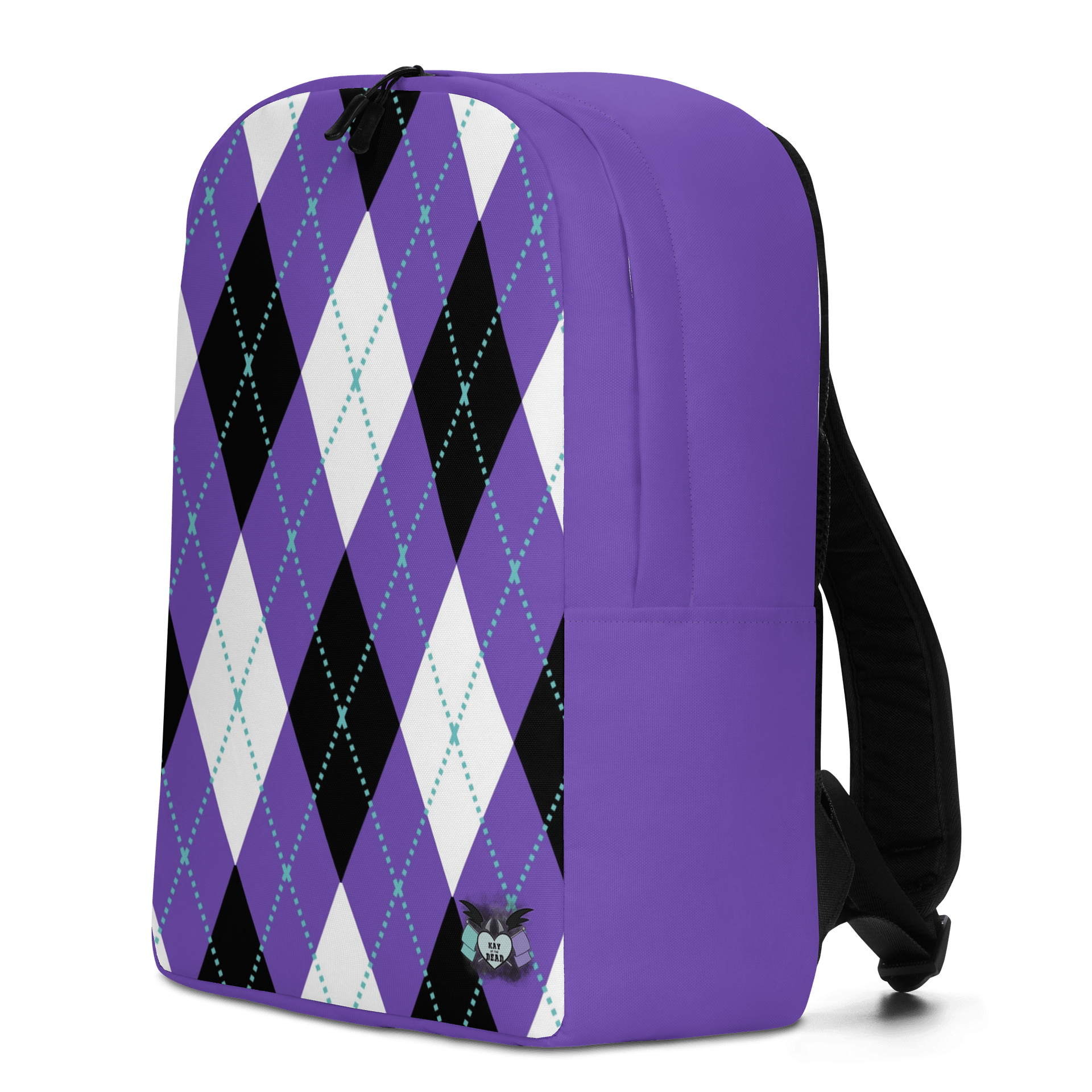 Purple Argyle Backpack product image (2)