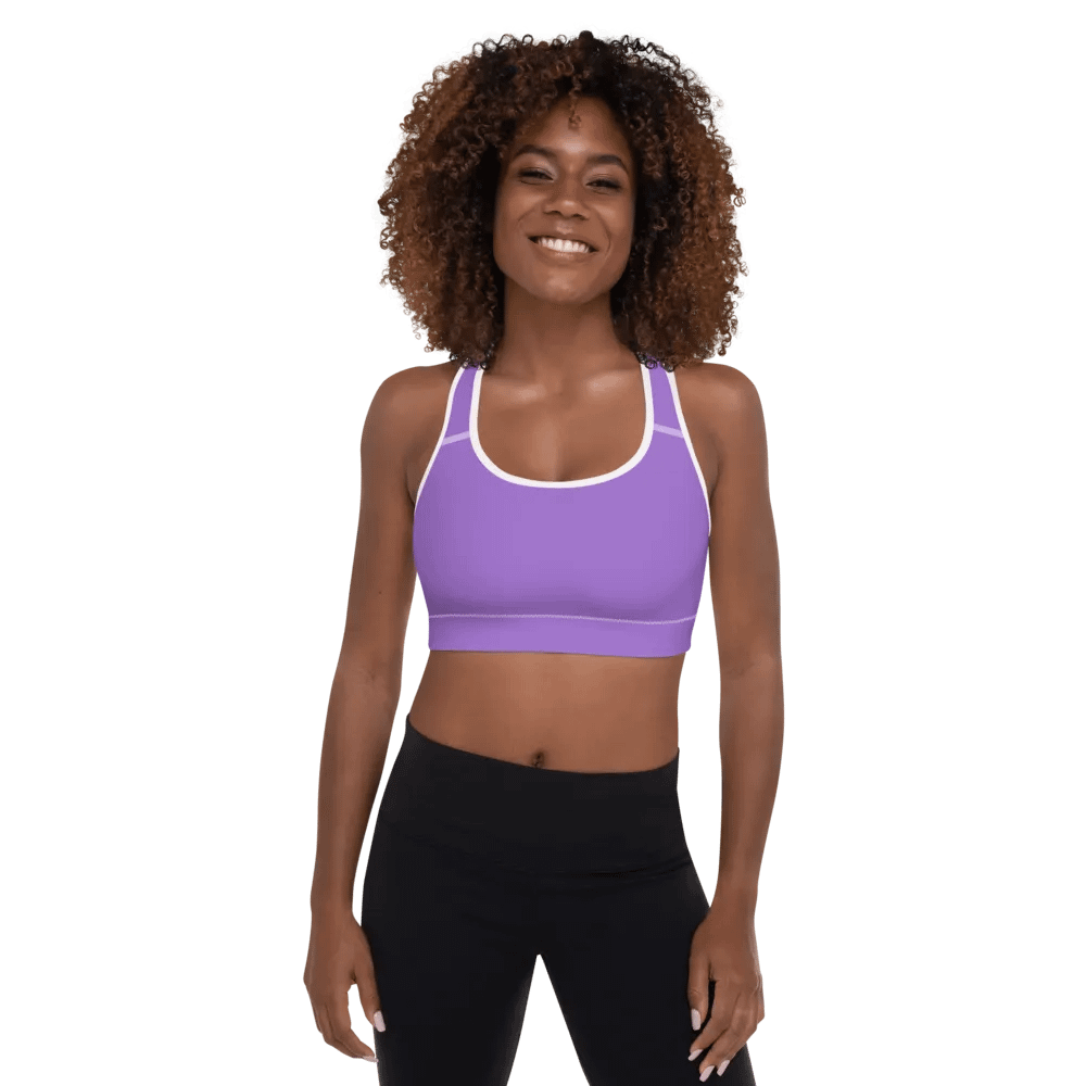 Plain Color Amethyst Padded Sports Bra product image (1)