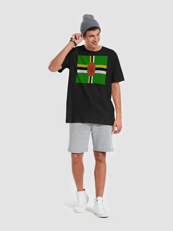 Exclusive Unisex Dominica Flag Graphic Tee by Graphic Grove - Supersoft Cotton product image (2)