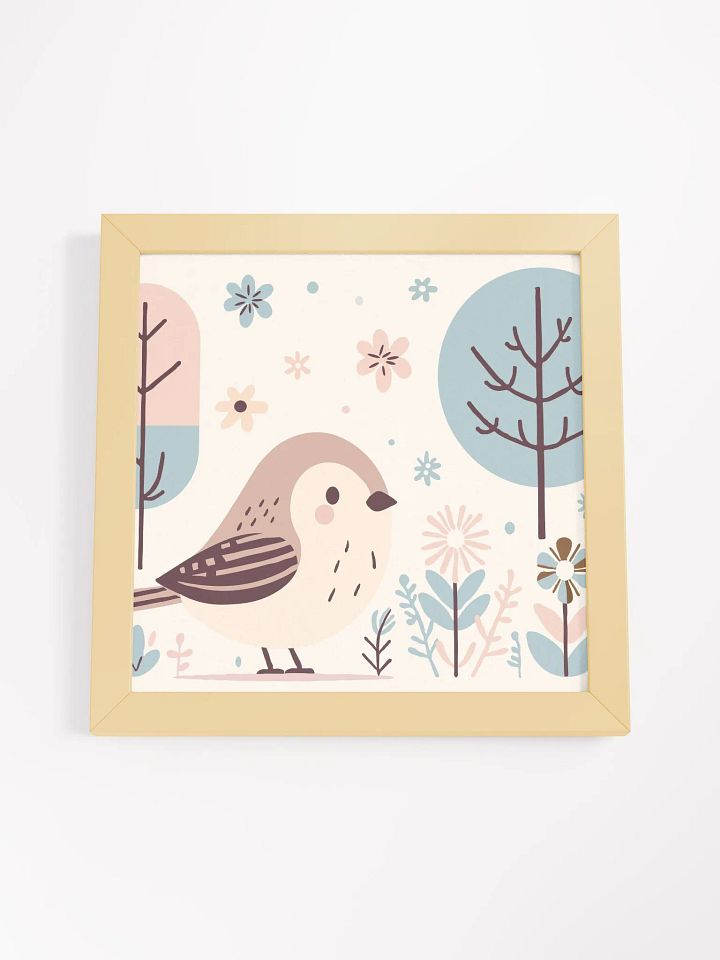 Whimsical Bird and Nature Framed Poster product image (25)