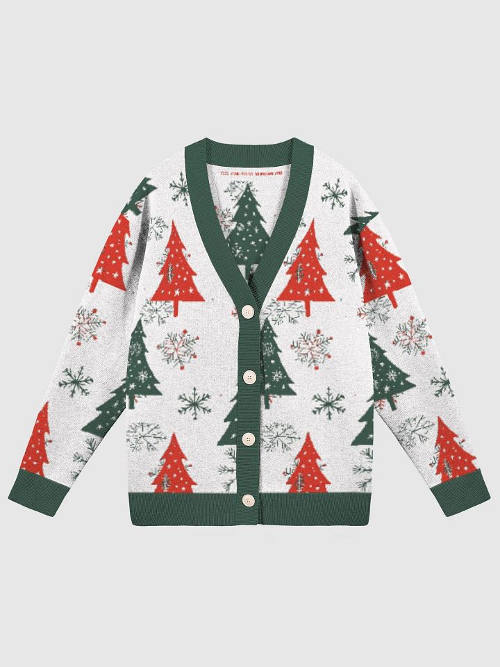 Winter Knit Cardigan Ever Greens and Ever Reds product image (1)