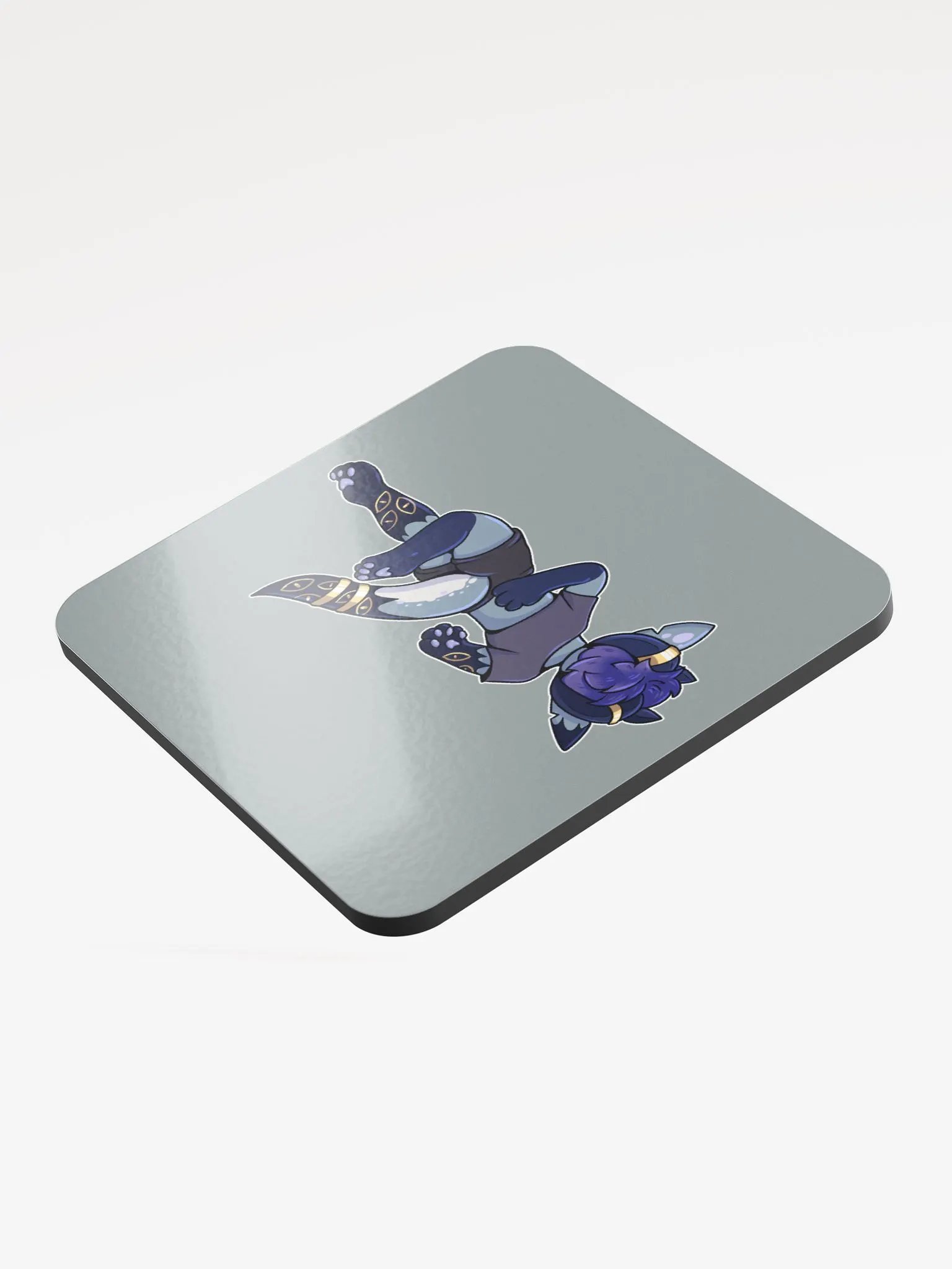 Death-Pose Glossed Cork Coaster product image (3)