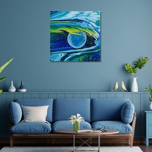 My latest fluid art painting. 

Split Cup Technique and embellished with a planet. 

#abstractart #artist #easyartforbeginner...