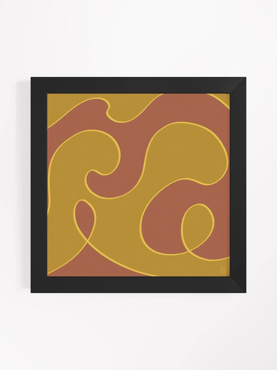 Flowing Harmony Framed Art Print - Abstract Composition No. 5 product image (8)