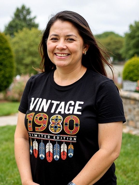 Vintage 1980 Native American Style Birthday Tee product image (1)