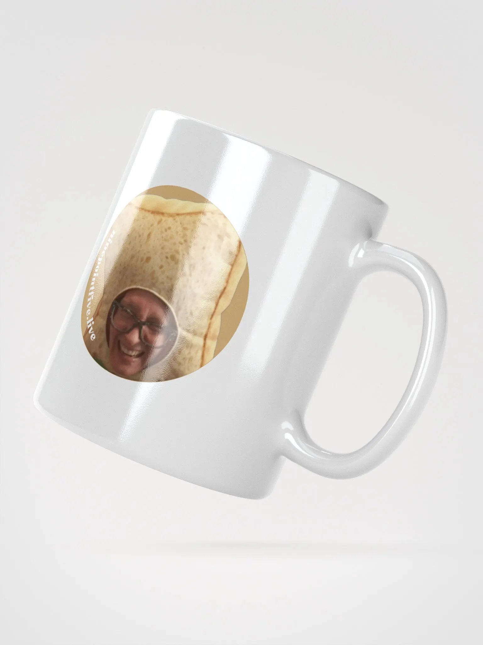 White Bread Head Mug product image (2)