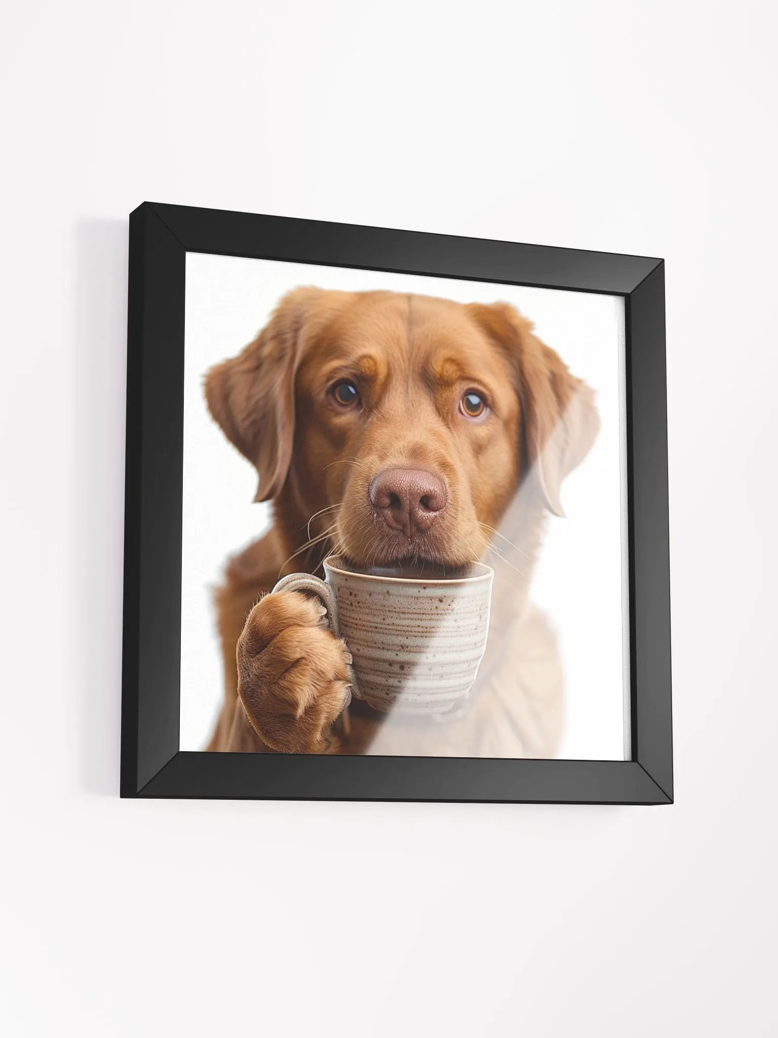 Coffee Lover Cute Labrador Retriever Dog Art product image (4)