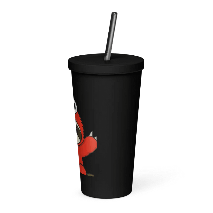 Insulated Tumbler with a Straw - Elmo product image (7)