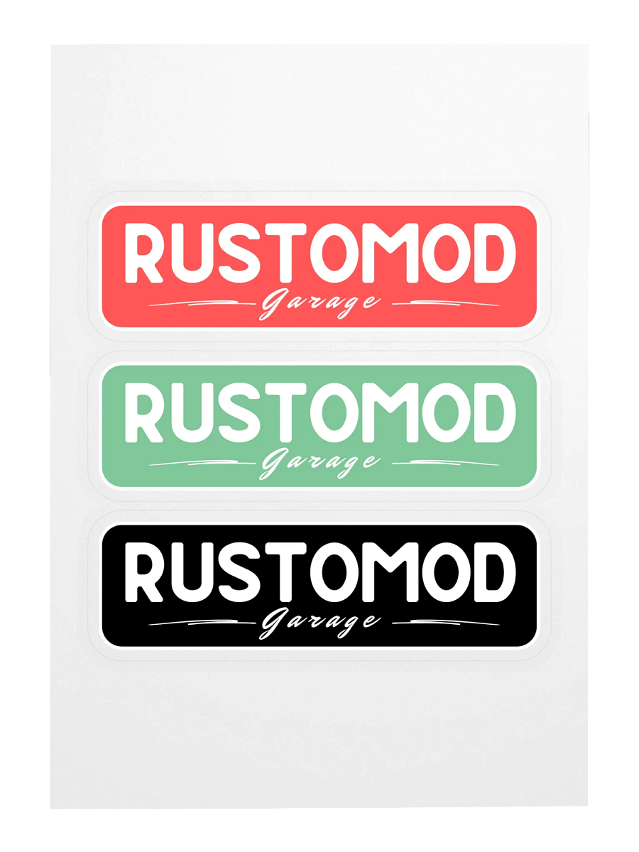 Rustomod Garage Logo Sticker Sheet product image (3)