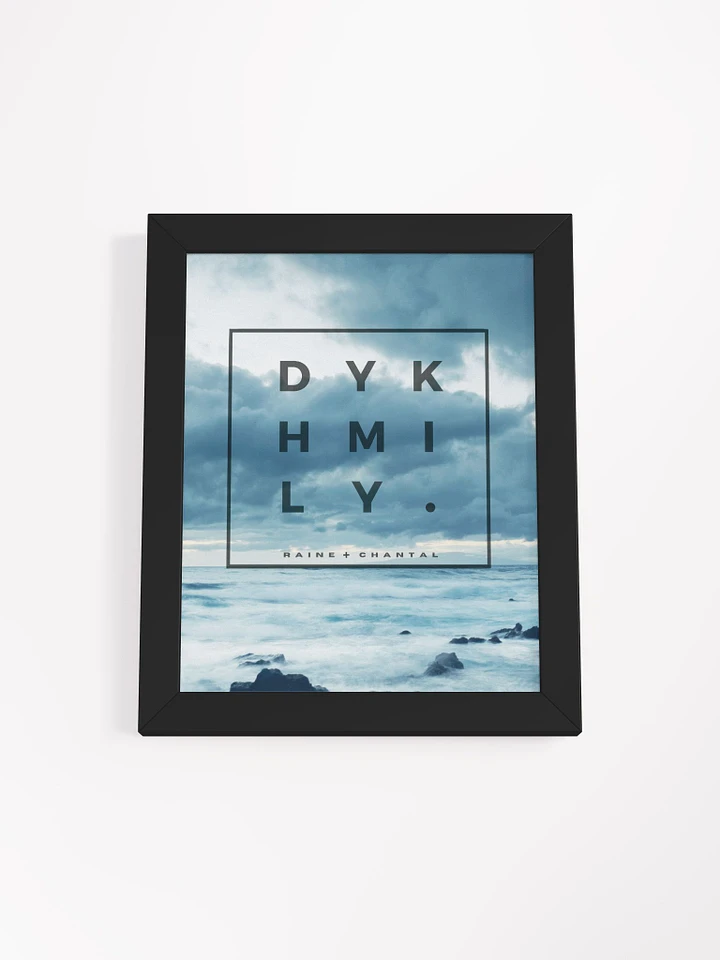 DYKHMILY Framed Square Blue Matte Poster product image (1)