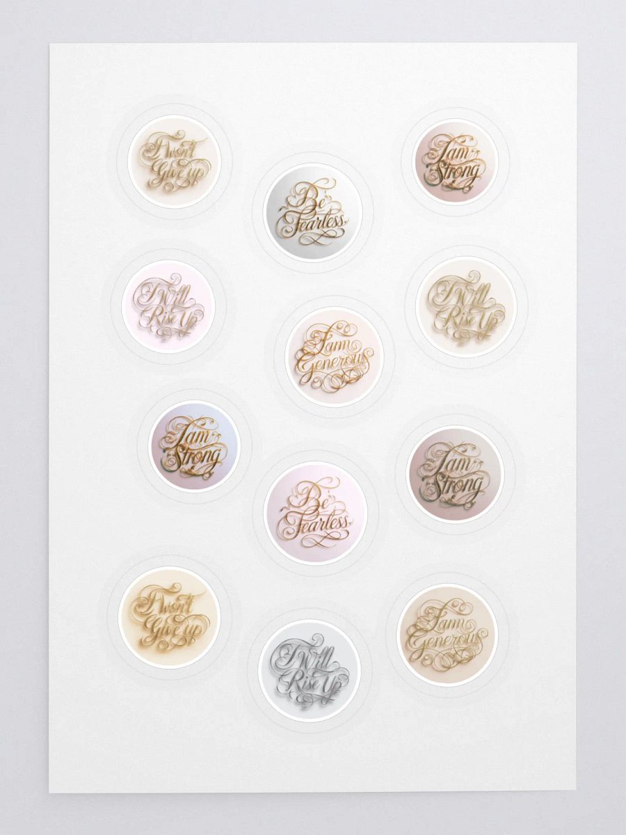Motivational Stickers with white borders product image (3)
