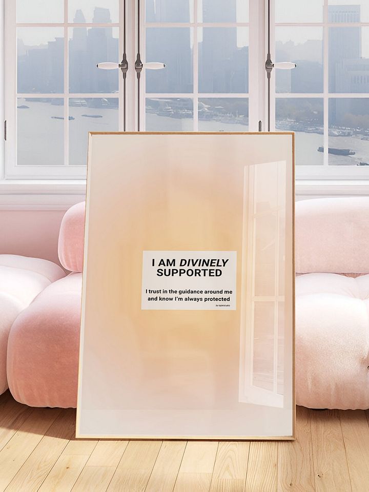 I Am Divinely Supported Gradient Print product image (1)