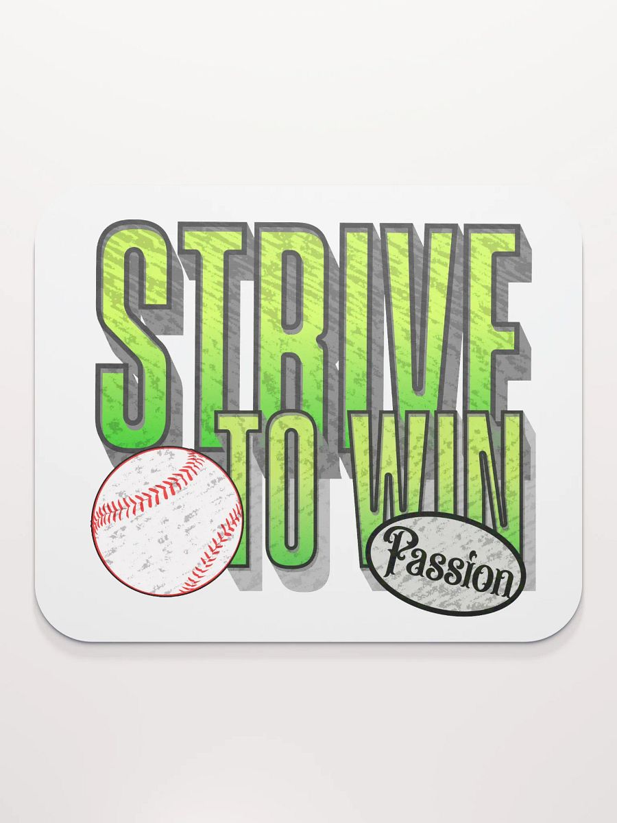 Strive To Win Baseball Passionate Strive Mouse Pad product image (1)