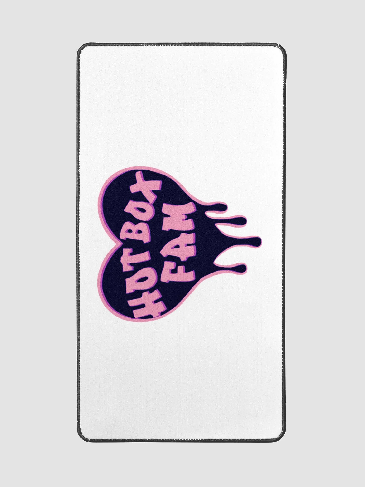 HOT BOX FAM BLACK AND PINK LOGO DESK MAT product image (2)