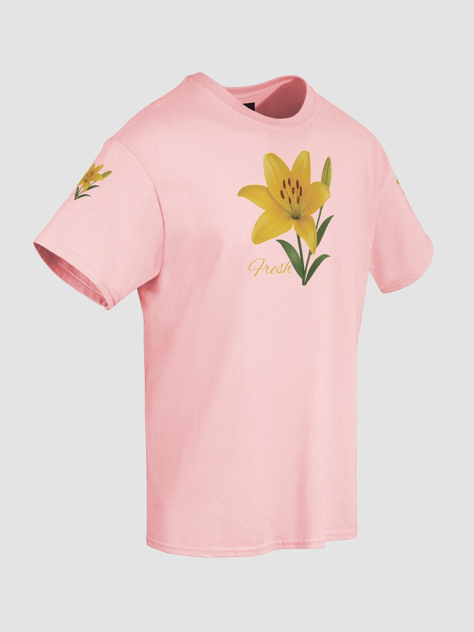 Fresh Yellow Lily Flower – Botanical Floral Graphic Tee product image (32)
