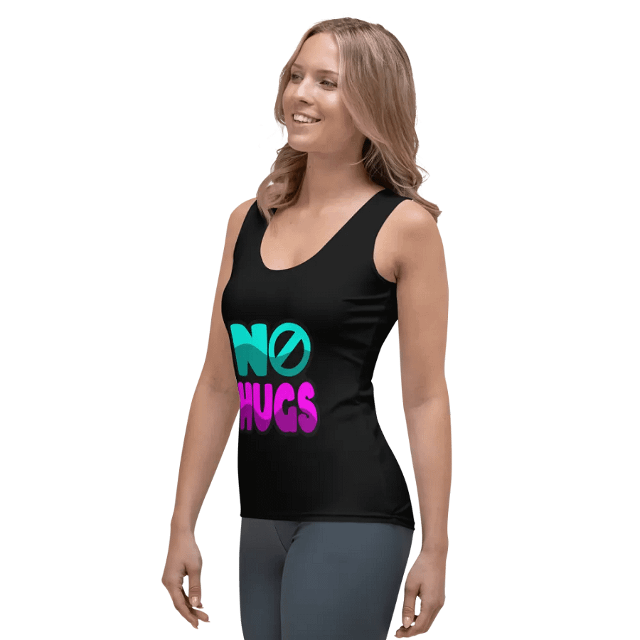 NO HUGS WOMEN'S FITTED TANK TOP product image (3)