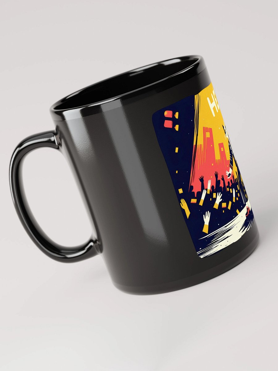 Urban Cat Concert Design | 'HEHE' Glossy Mug product image (3)