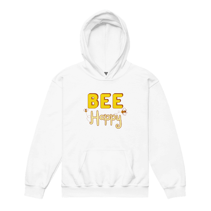 Bee Happy Youth Hoodie product image (1)