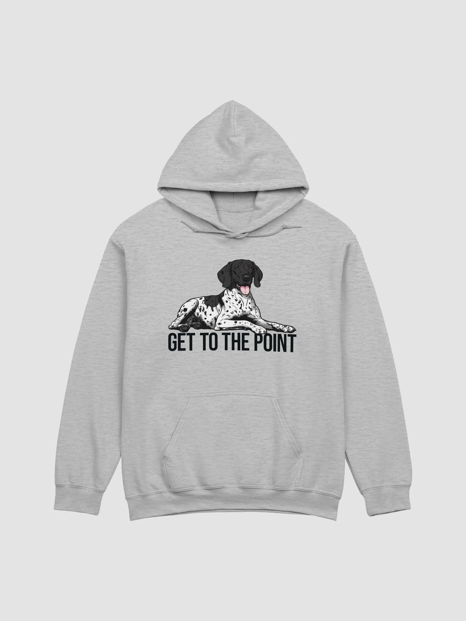 Get to the Point Hooded Sweatshirt of a German Shorthaired Pointer(Black Roan) | Funny Hoodie for GSP Paw-rents product image (37)
