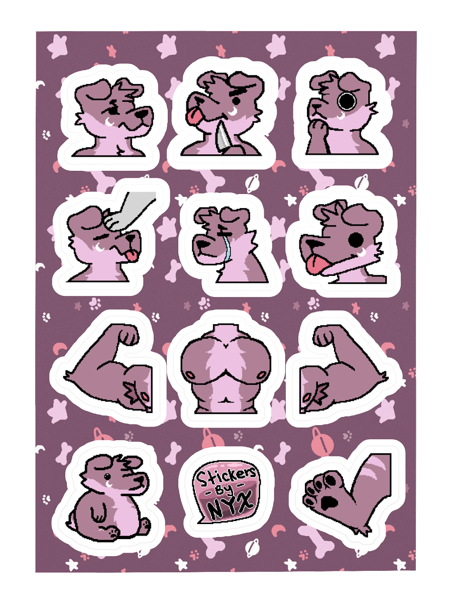 Nyx's Emote Sticker Sheet product image (3)
